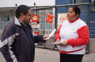 During the event, information brochures were distributed