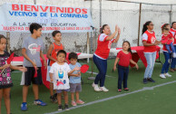 niños participando