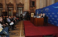 Senate of Argentina receives the plaques of the survivors