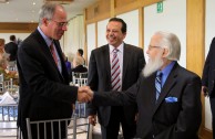 Yoed Magen, Embajador de Israel en Colombia y el Dr. William Soto fueron invitados especiales en el cumpleaños de don Jacobo.