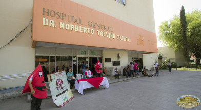 Donación en hospital.