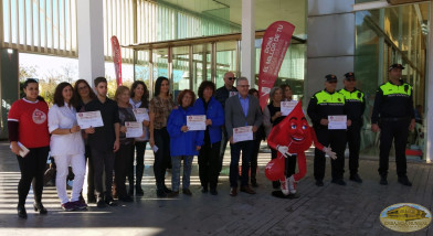 Presencia de diferentes entidades  en la Jornada de Donación, parte de la 12 Maratón, en Madrid