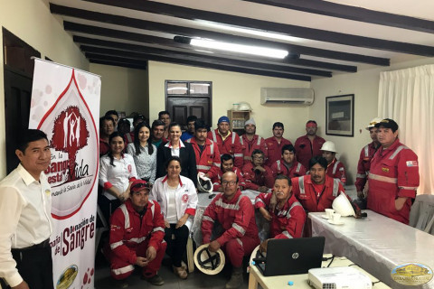 Capacitación en donación a trabajadores de Bolivia. Capacitación a trabajadores.
