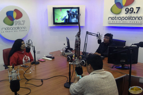 Entrevista en las instalaciones de Radio Metropolitana FM 99.7 Entrevista Radial