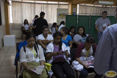 La EMAP fue convocada por dicho banco de sangre para colaborar como promotores de la donación de sangre. Colaboración de la EMAP.