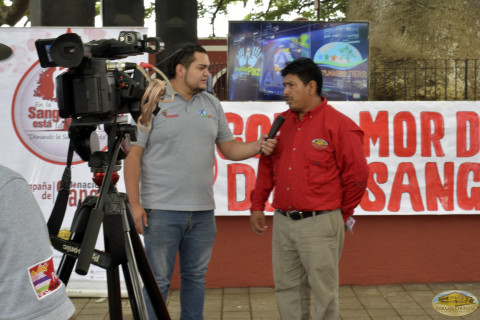 El evento fue respaldado por la municipalidad de Palín y cubierto por medios de comunicación locales quienes en su labor social trasmiten lo que significa el donar sangre. Cubriendo evento.