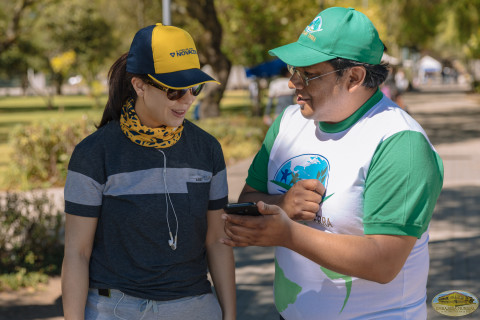 Activistas del Ecuador en acción parque La Carolina