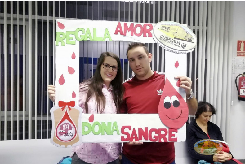 Participantes durante la jornada de donación de sangre 