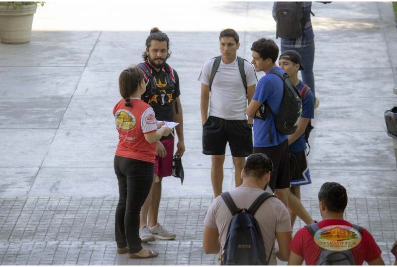 Activista registrando