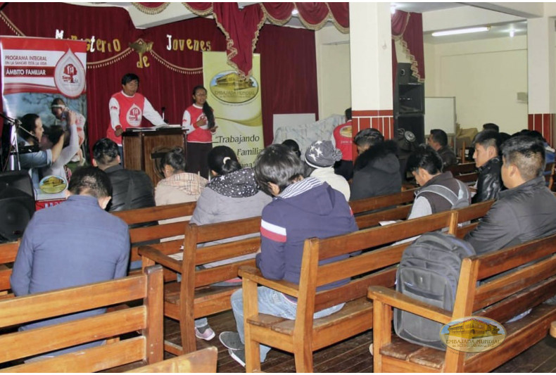 Actividades de sensibilización en iglesia de ciudad El Alto